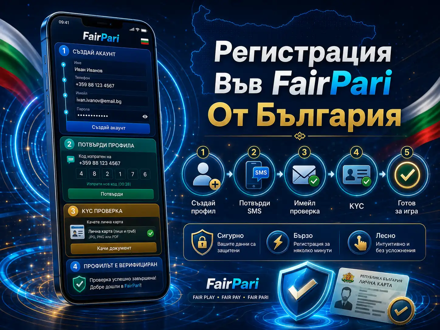 Регистрация Във FairPari От България